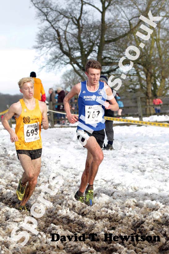 Oliver James (Sunderland Harriers) junior men  Northern Cross Country Championships.